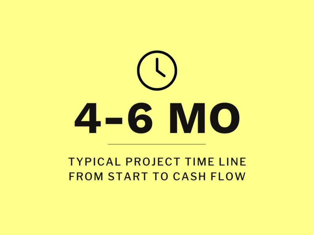 Project timeline: 4–6 months Typical project timeline: 4–6 months from planning to rental income for a legal garden suite.